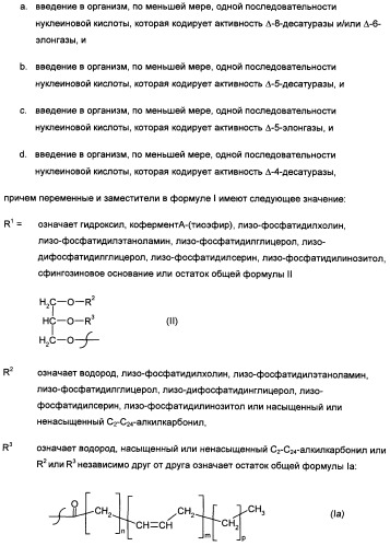 Способ получения полиненасыщенных жирных кислот в трансгенных растениях (патент 2449007)