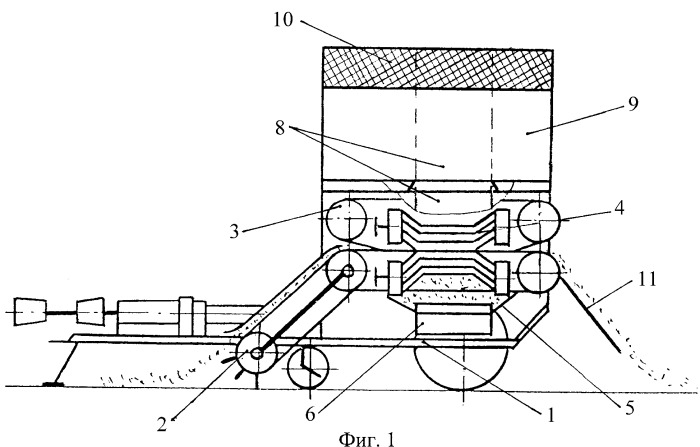 Подборщик-очесыватель лент льна (патент 2327335)