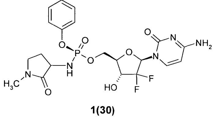 Замещенные (2r,3r,5r)-3-гидрокси-(5-пиримидин-1-ил)тетрагидрофуран-2-илметил арил фосфорамидаты (патент 2553996)