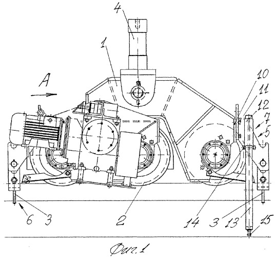 Тележка опорной рамы башенного крана (патент 2297968)