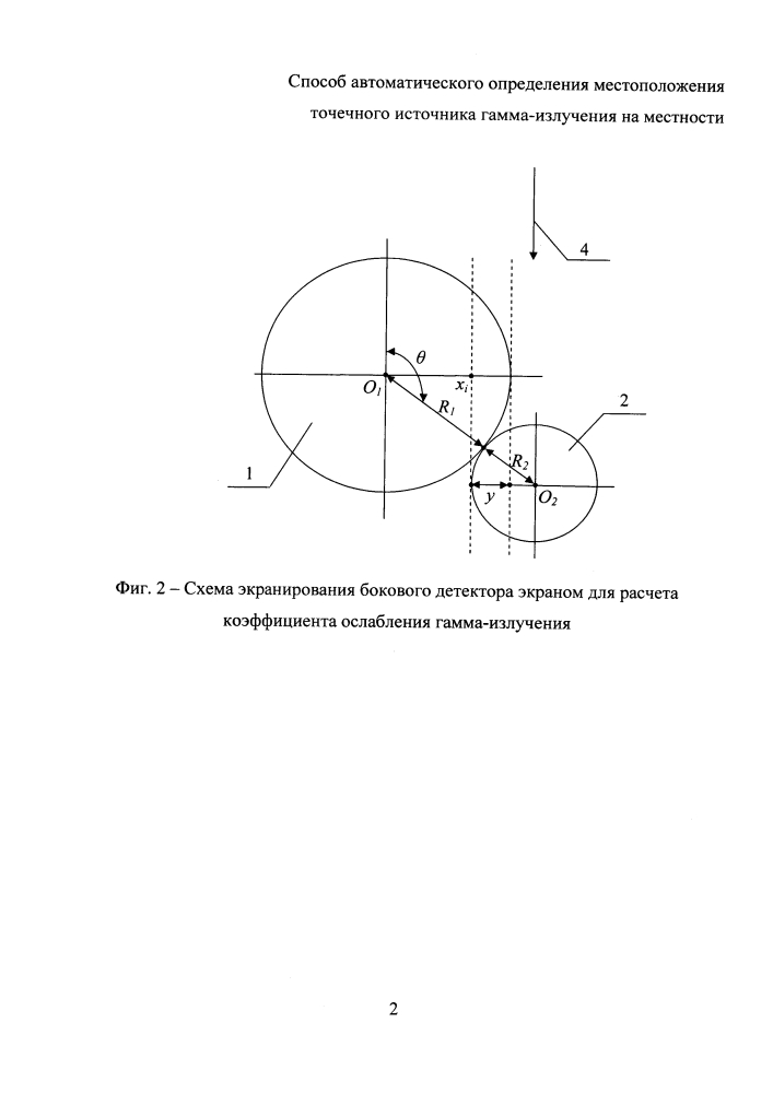 Способ автоматического определения местоположения точечного источника гамма-излучения на местности (патент 2620451)