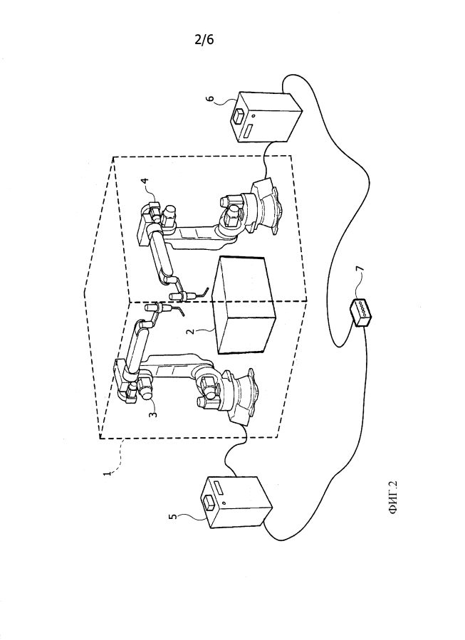 Способ управления по меньшей мере двумя роботами, имеющими соответствующие рабочие пространства, включающие в себя по меньшей мере одну общую область (патент 2593816)