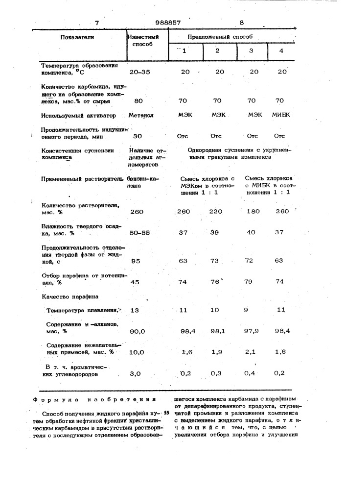 Способ получения жидкого парафина (патент 988857)