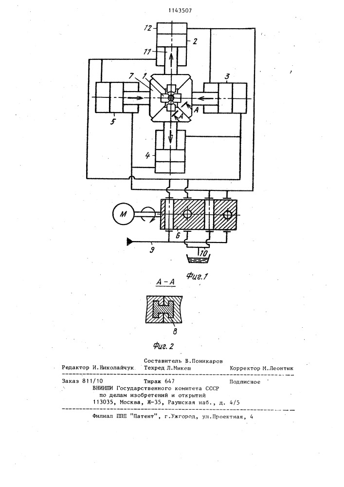 Радиально-ковочная машина (патент 1143507)