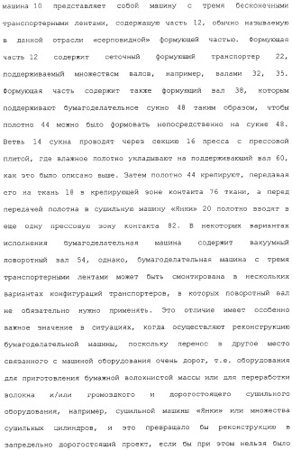 Способ крепирования посредством ткани для изготовления абсорбирующей бумаги (патент 2329345)