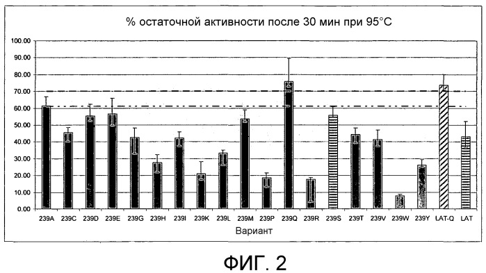 Варианты альфа-амилазы bacillus licheniformis с повышенной термостабильностью и/или сниженной кальциевой зависимостью (патент 2469087)