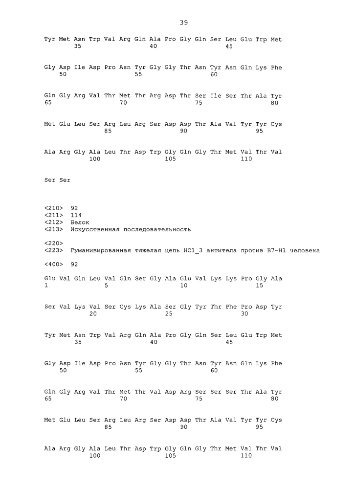 Антитела и другие молекулы, которые связывают в7-н1 и pd-1 (патент 2625034)