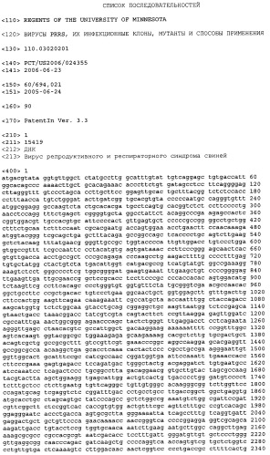 Вирусы prrs, их инфекционные клоны, мутантные формы и способы применения (патент 2427646)