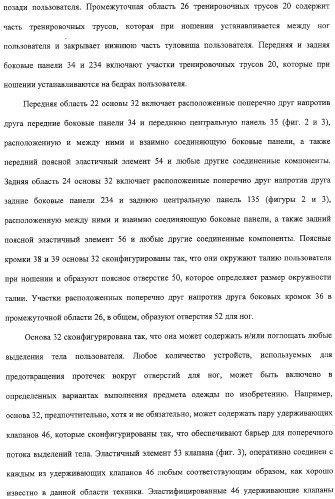 Тонкое, гибкое впитывающее изделие с небольшой впитывающей способностью и защитой от протечек (патент 2311160)