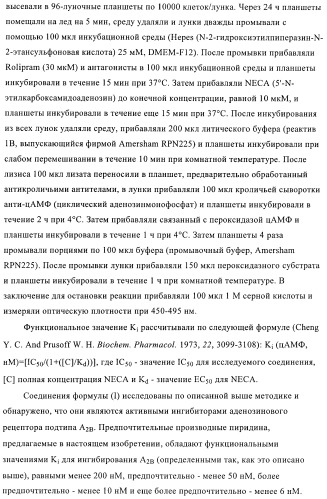 Конденсированные производные пиридина, применимые в качестве антагонистов аденозинового рецептора a2b (патент 2370496)