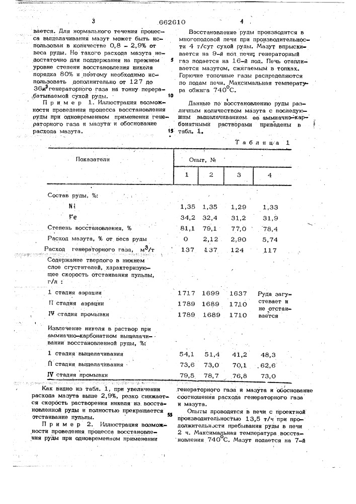 Способ восстановления окисленных никелевых руд (патент 662610)