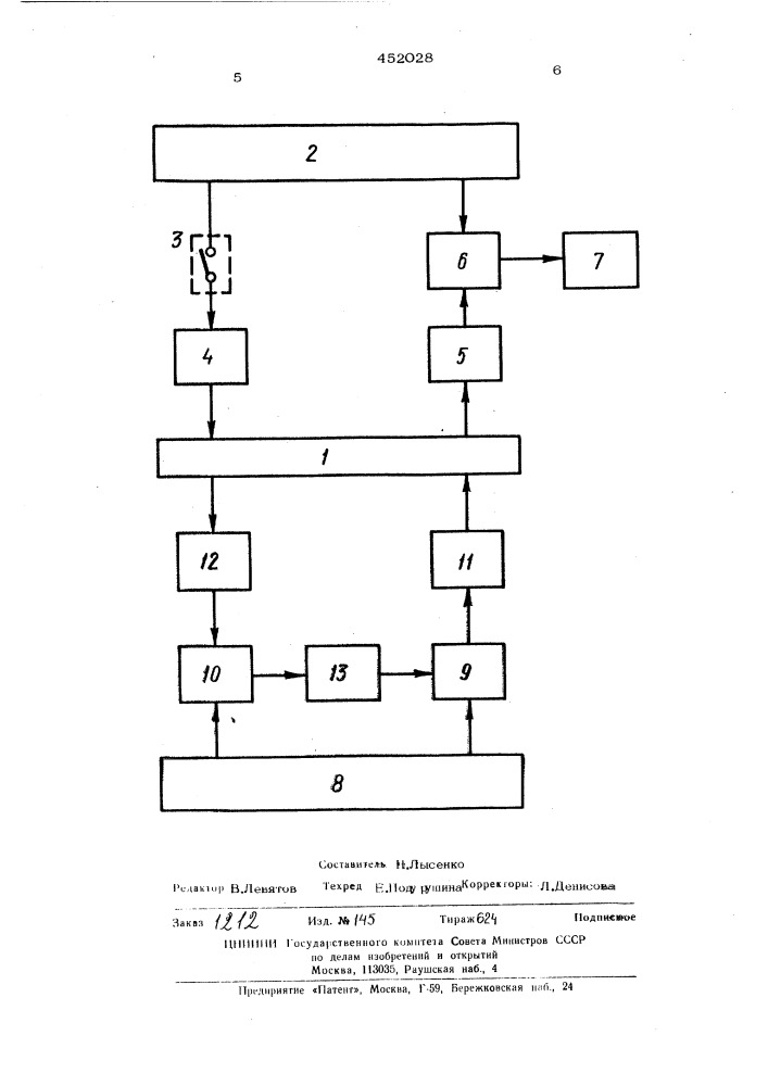 Устройство для телесигнализации выбора адреса объекта (патент 452028)