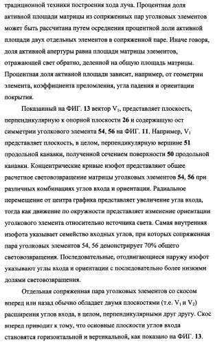 Пластина, содержащая кубические уголковые элементы, и световозвращающее покрытие (патент 2349941)
