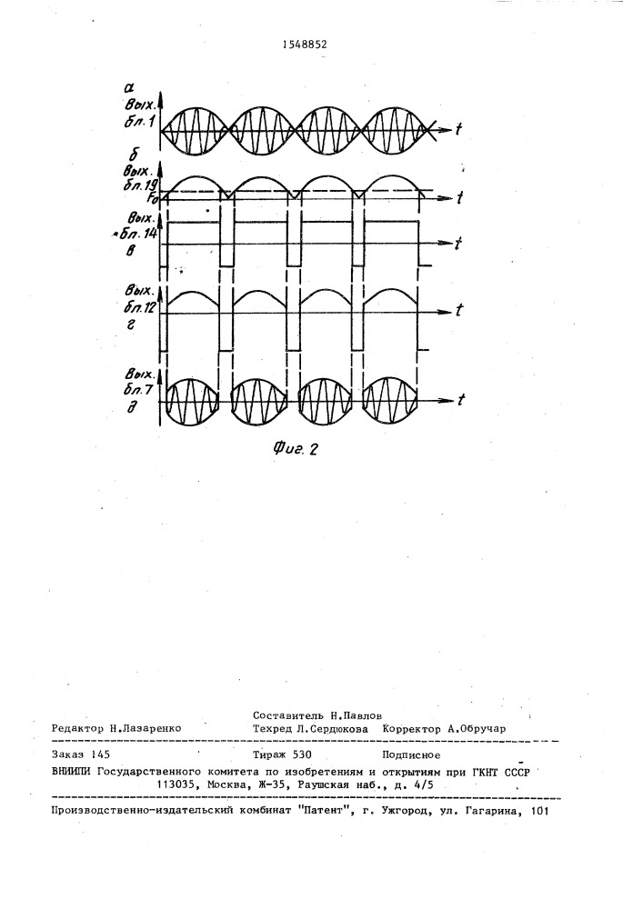 Радиопередатчик однополосных сигналов (патент 1548852)