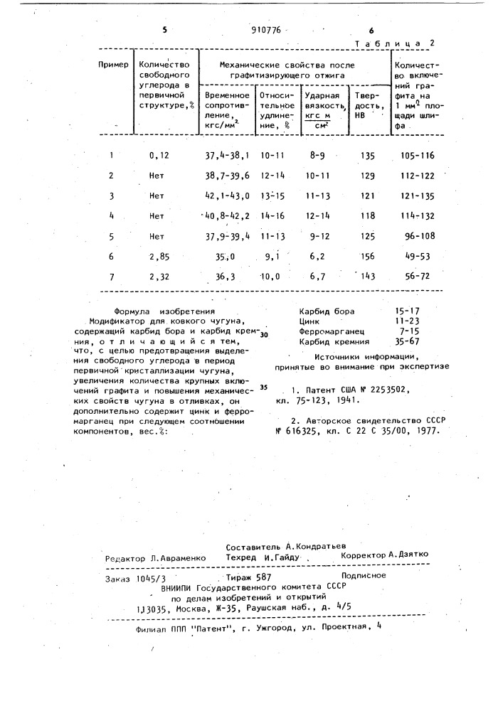 Модификатор (патент 910776)