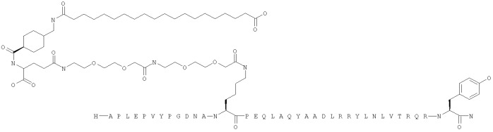 Длительно действующие агонисты рецепторов y2 и(или) y4 (патент 2504550)