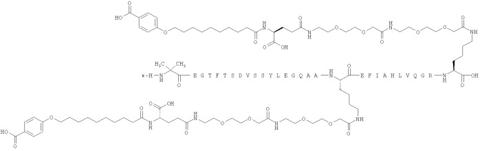 Дважды ацилированные производные glp-1 (патент 2559540)