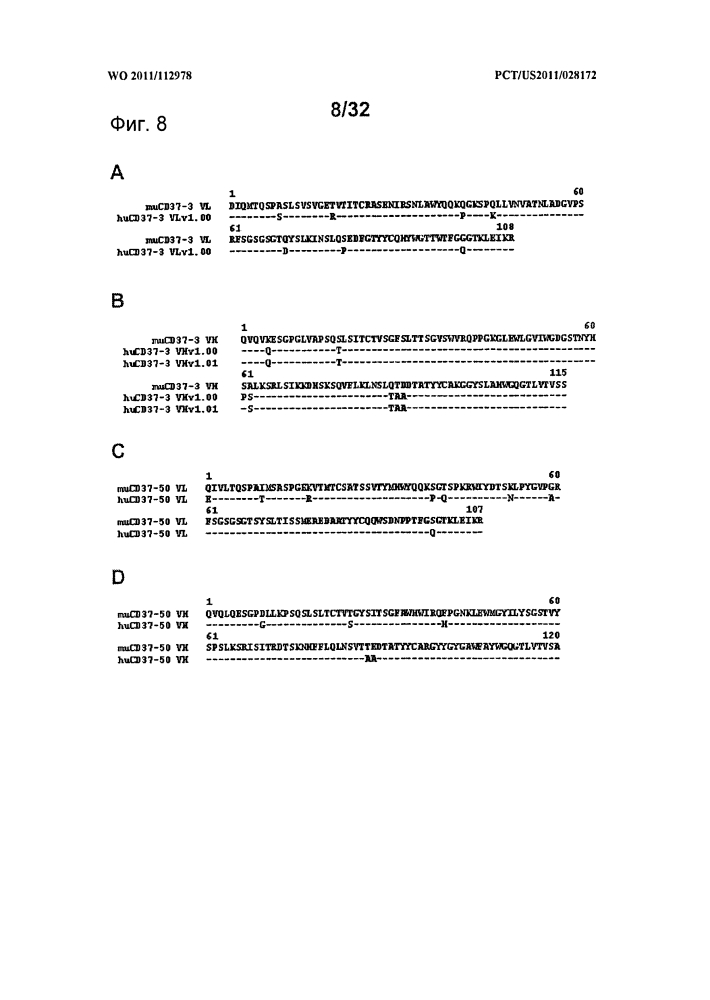 Cd37-связывающие молекулы cd37 и иммуноконъюгаты (патент 2610662)