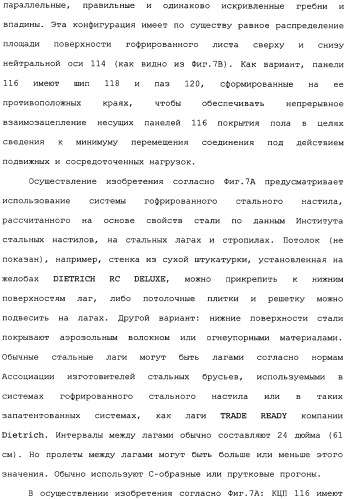 Невозгораемые усиленные, легковесные панели на вяжущем веществе и металлокаркасная система для покрытия пола (патент 2358077)