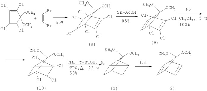 Способ получения 7,7-диметоксибицикло[2.2.1]-гептадиена-2,5 (патент 2331627)