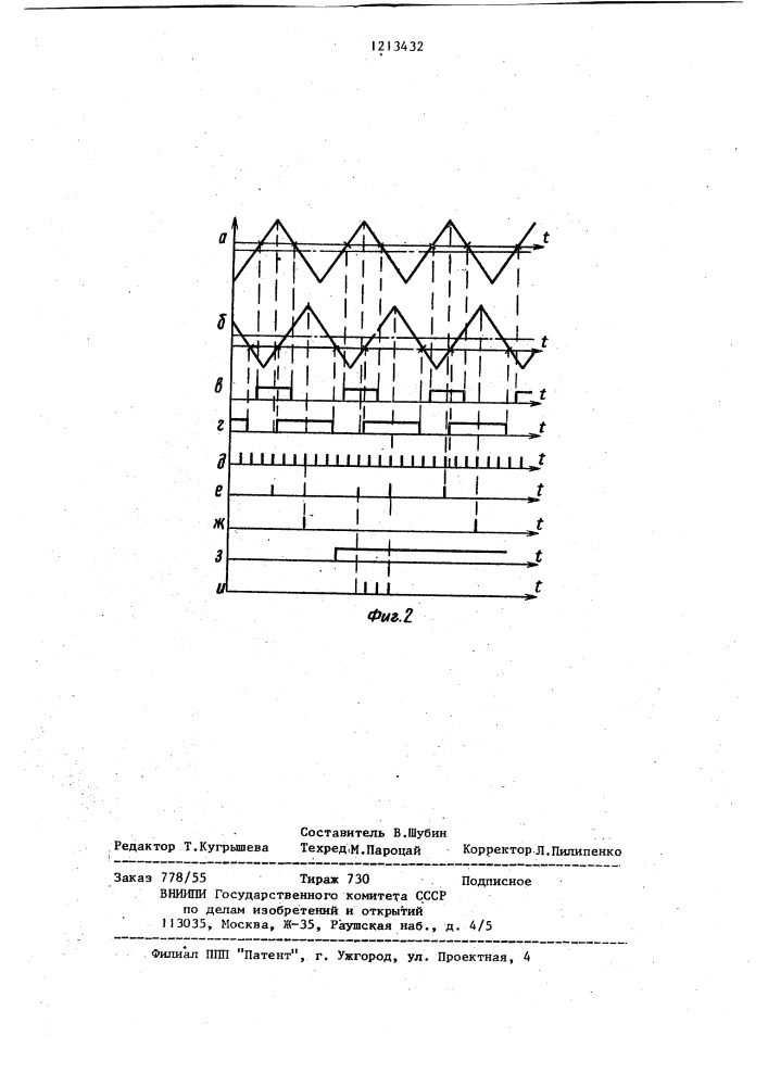 Цифровой фазометр (патент 1213432)