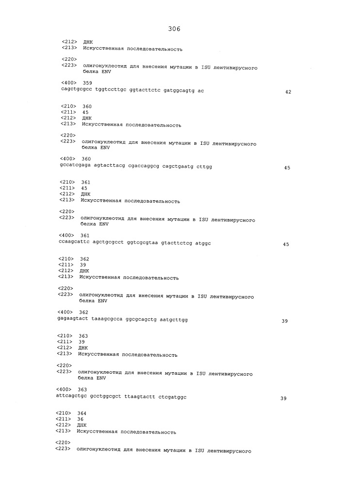 Мутантные лентивирусные белки env и их применение в качестве лекарственных средств (патент 2654673)