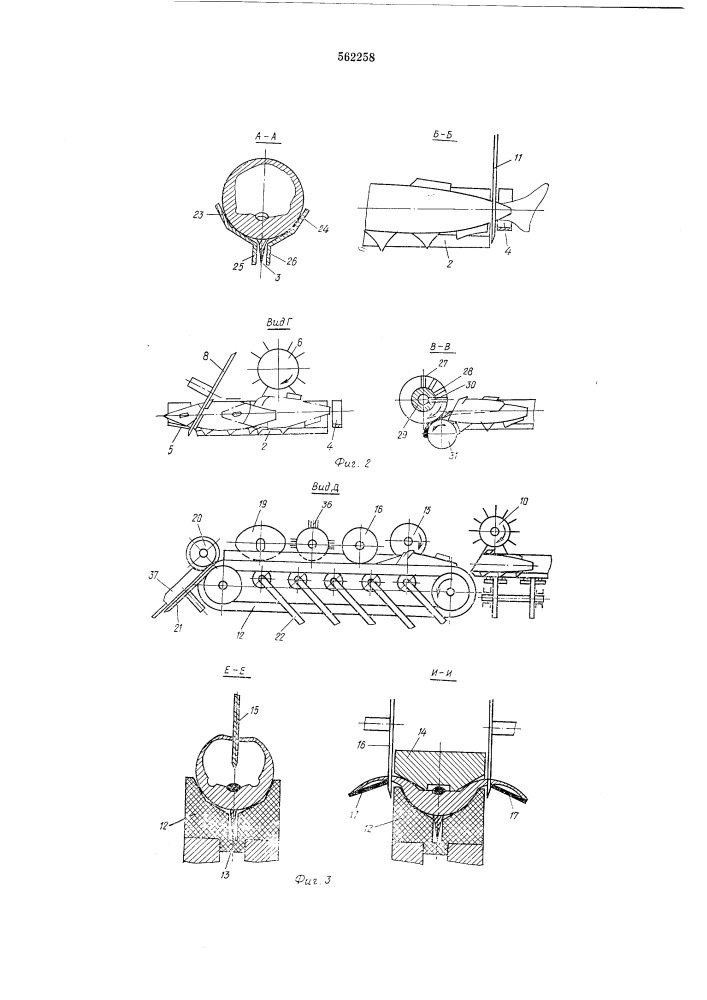 Машина для разделки хрящевых рыб (патент 562258)