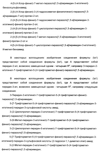 Производные ацетиленил-пиразоло-пиримидина в качестве антагонистов mglur2 (патент 2412943)