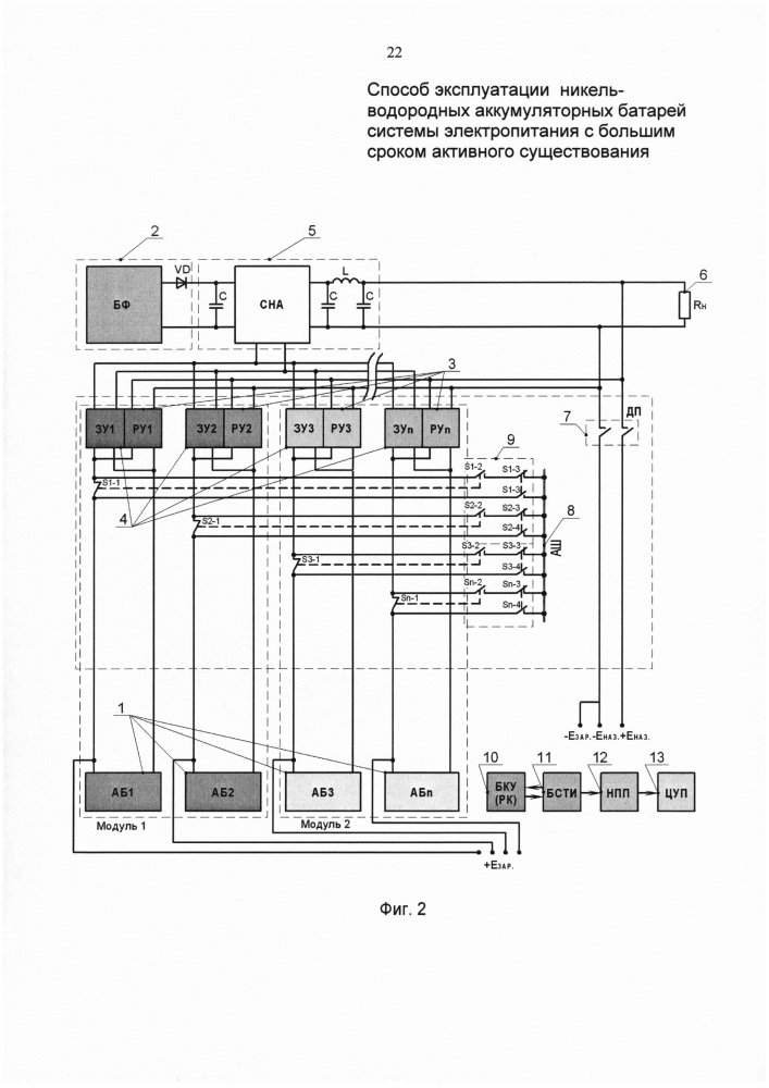 Способ эксплуатации никель-водородных аккумуляторных батарей системы электропитания космического аппарата с большим сроком активного существования (патент 2611568)