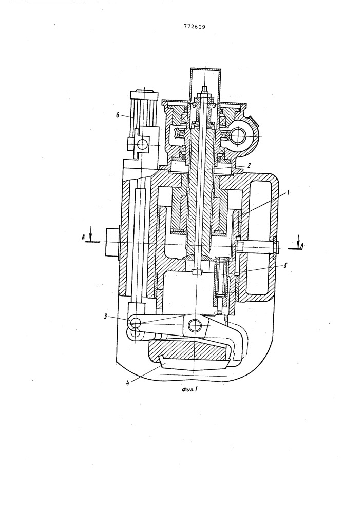 Устройство для установки верхней линейки в стане поперечно- винтовой прокатки (патент 772619)