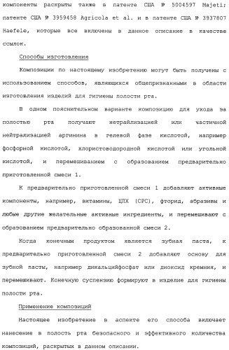 Средство для ухода за полостью рта и способы его применения и изготовления (патент 2481820)