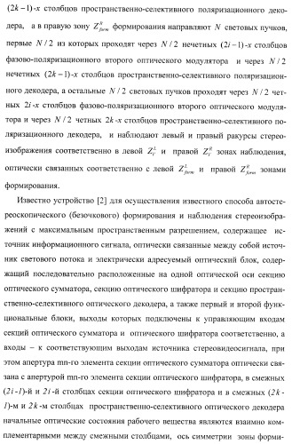 Способ формирования и наблюдения стереоизображений с максимальным пространственным разрешением и устройство для его реализации (варианты) (патент 2408163)