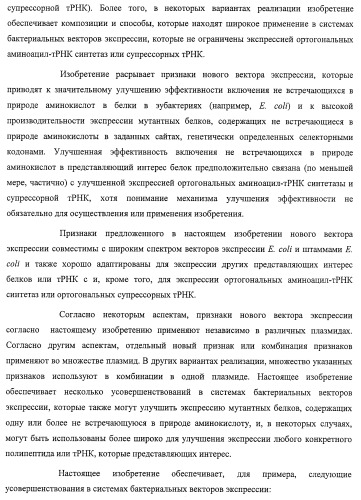Система экспрессии компонентов ортогональной трансляции в эубактериальной клетке-хозяине (патент 2467069)