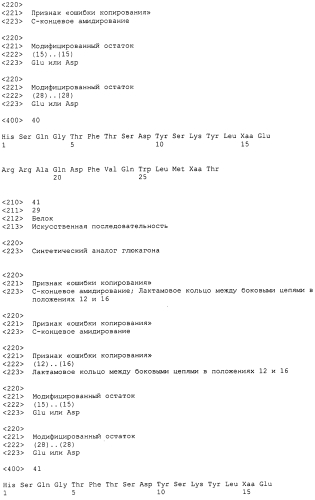 Основанные на амидах пролекарства пептидов глюкагонового надсемейства (патент 2550696)