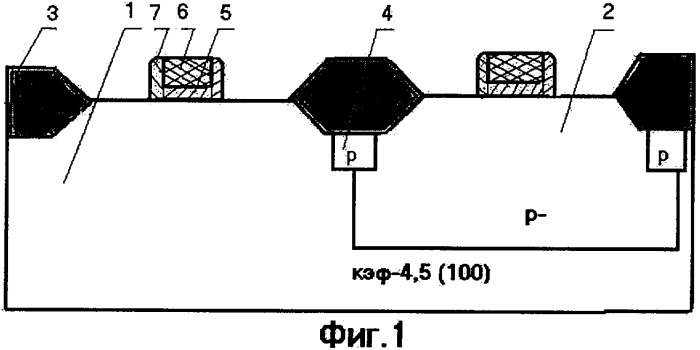 Способ формирования затворных областей кмоп-транзисторов (патент 2297692)