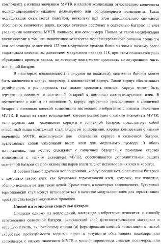 Солнечная батарея, включающая клеевую композицию с низкой скоростью проницаемости водяных паров (варианты), и способ ее изготовления (патент 2316847)