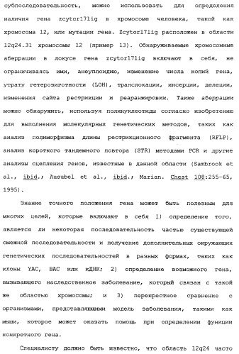 Новый лиганд рецептора цитокина zcytor17 (патент 2360923)