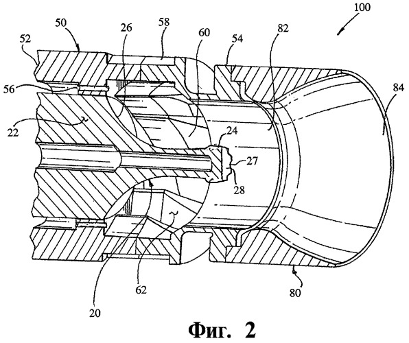 Горелка для камеры сгорания газовой турбины (варианты) (патент 2407950)