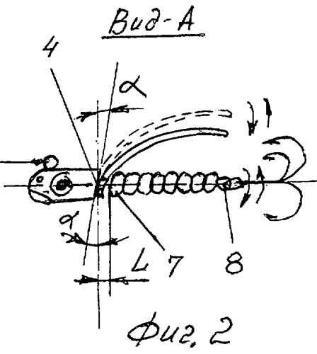 Вращающаяся блесна в.л.с. (патент 2267919)