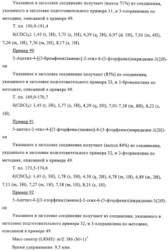 Производные пиридазин-3(2h)-она в качестве ингибиторов фосфодиэстеразы 4 (pde4), способ их получения, фармацевтическая композиция и способ лечения (патент 2326869)