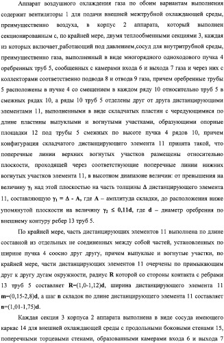 Аппарат воздушного охлаждения газа (варианты) (патент 2331830)