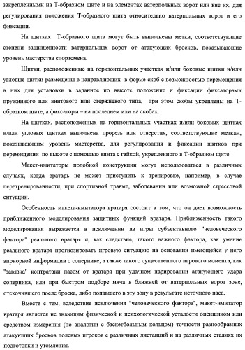 Макет-имитатор вратаря в водном поло, тренировочная плавучая кассета для ватерпольных мячей, способ экспериментальной оценки координационной выносливости спортсменов в технике атакующих бросков в водном поло, способ тренировки игроков в водном поло с использованием специализированных тренажерных устройств, система контроля атакующих бросков в водном поло (патент 2333026)