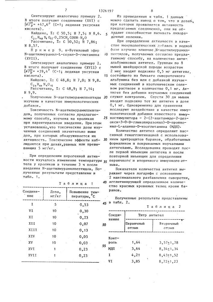 Способ получения n-ацетилмурамилпептидов (патент 1326197)