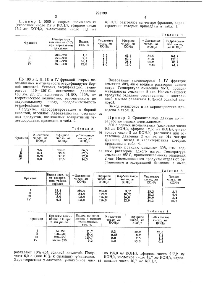 Способ выделения у-^актонов (патент 293799)
