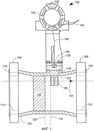 Вихревой расходомер с пластиной датчика вихревых колебаний (патент 2467290)