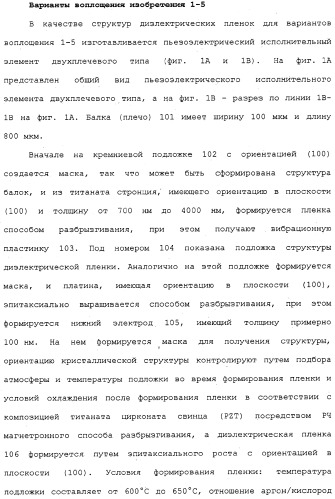 Структура диэлектрической пленки, пьезоэлектрический исполнительный элемент, использующий структуру диэлектрического элемента пленки, и печатающая головка для струйной печати (патент 2335826)