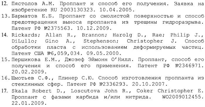Проппант и способ его получения (патент 2447126)