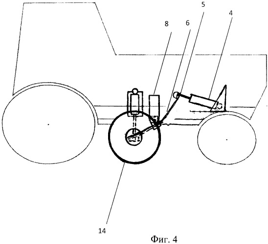 Устройство - цилиндроприжимной механизм для распределения собственной нагрузки с передней оси колесного трактора на дополнительно установленный движитель (патент 2480343)