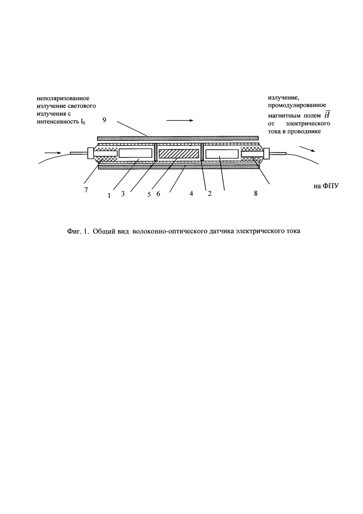 Волоконно-оптический датчик электрического тока (патент 2606935)