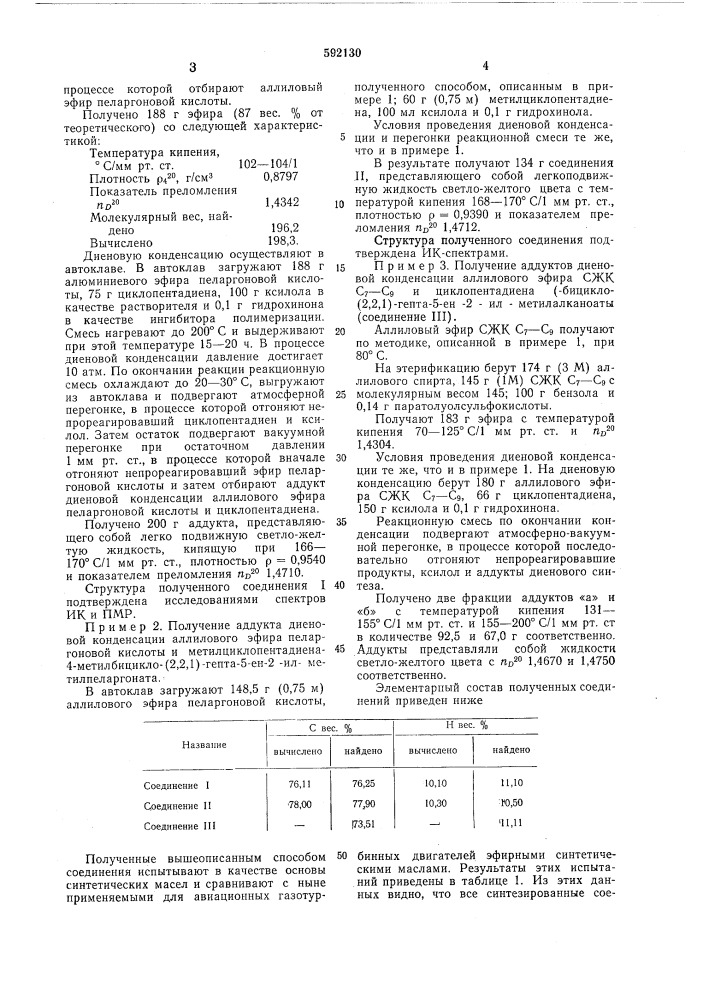Эфиры бициклических спиртов с эндометиленовым мостиком и карбоновых кислот-как основа синтетических масел (патент 592130)